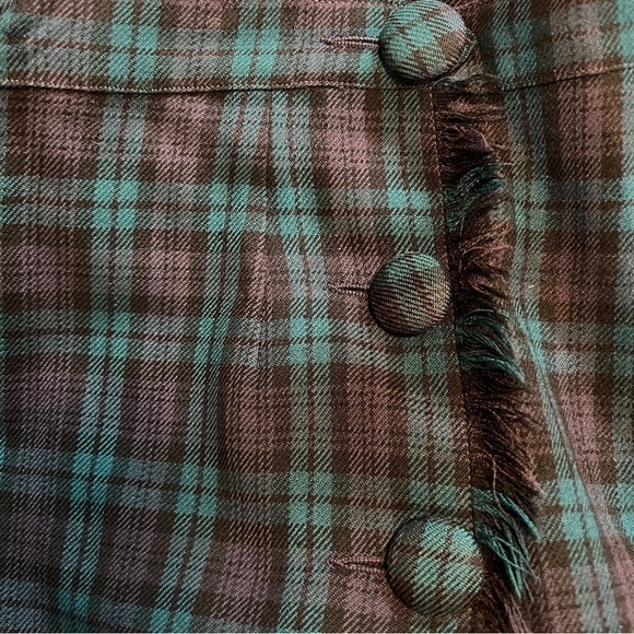 Vintage Black Watch Ladies Kilt 50s Pleated Tartan Skirt Highland  Wear Scottish - Picture 7 of 8